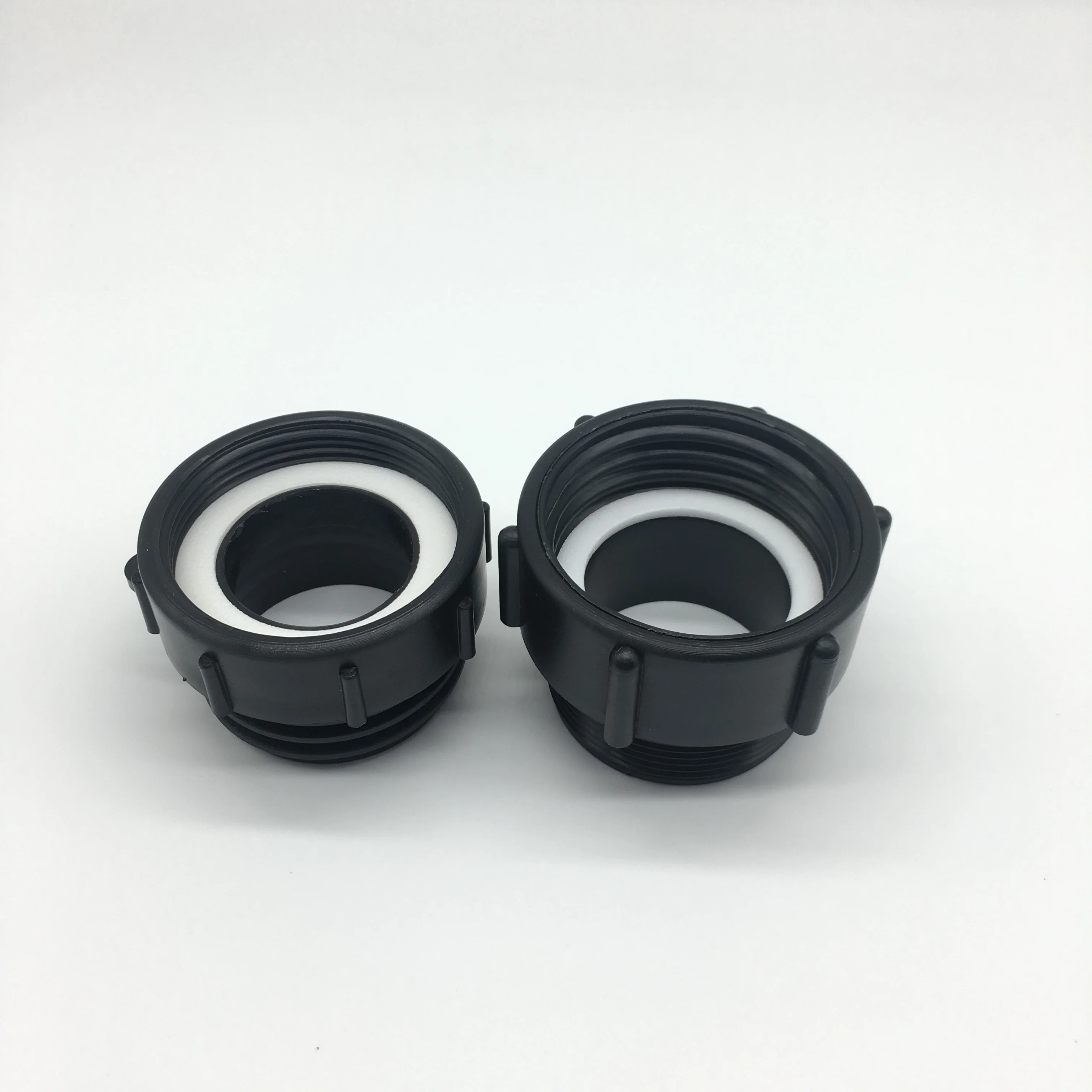 IBC Valve Adapter Outlet 2 Inches Thread S60*6 Coupling Female or Male or Hose Black Injection to BSP or BSP to S60*6 Fumaoxin