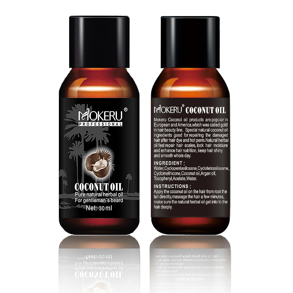 MOKERU 30ml Morocco coconut hair essential oil for personal hair care from manufacturer with best price