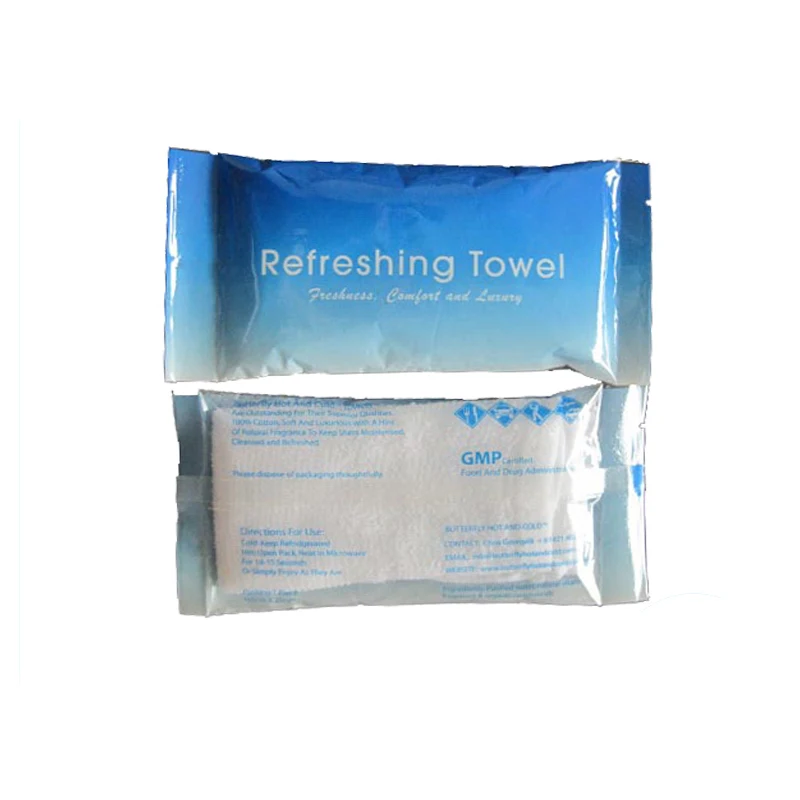 Lemon scented disposable wetness refreshing wet towel