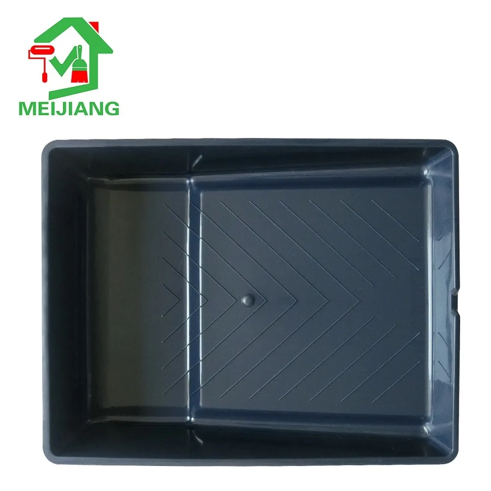 black color paint roller tools 7 inch plastic paint tray