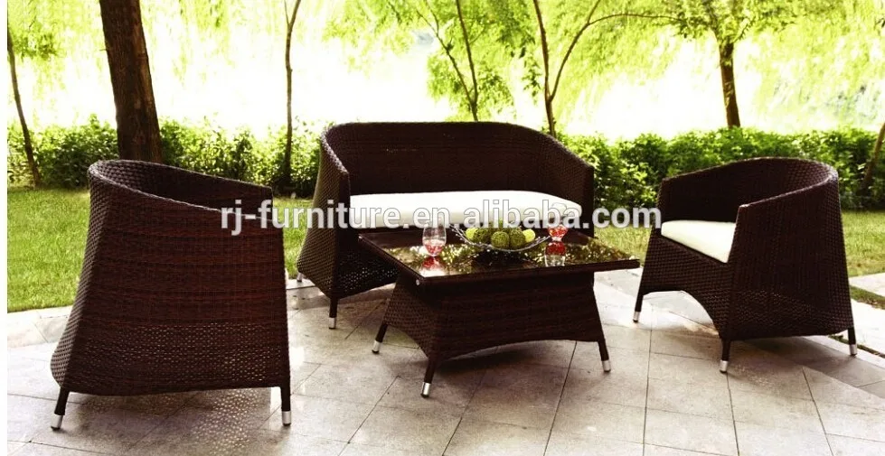 популярные ротанга открытый диван/ротанга сада диван/ротанга отдыха диван с металлической раме