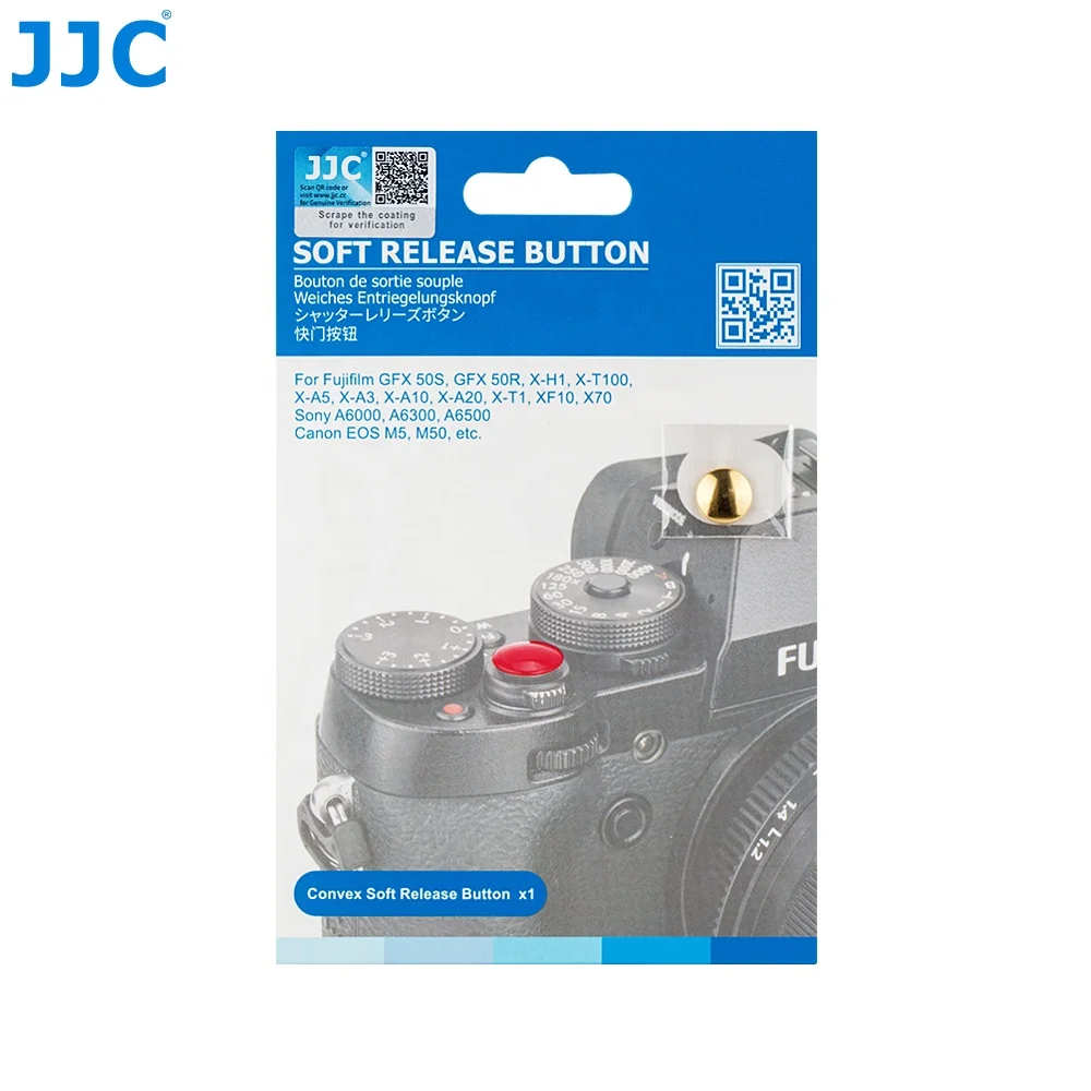 JJC 3M Adhesive Stickers Soft Shutter Release Button for Panasonic DC-G100 G110, Fuji XT1 XT100 X70 etc