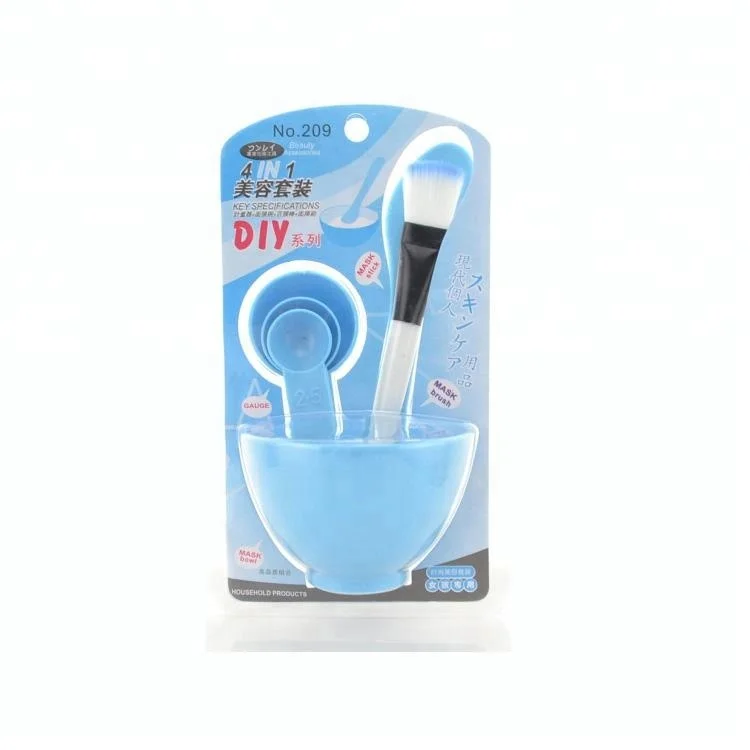 
Synthetic Hair Facial Use Mask Brush Set With Bowl And Spoon 