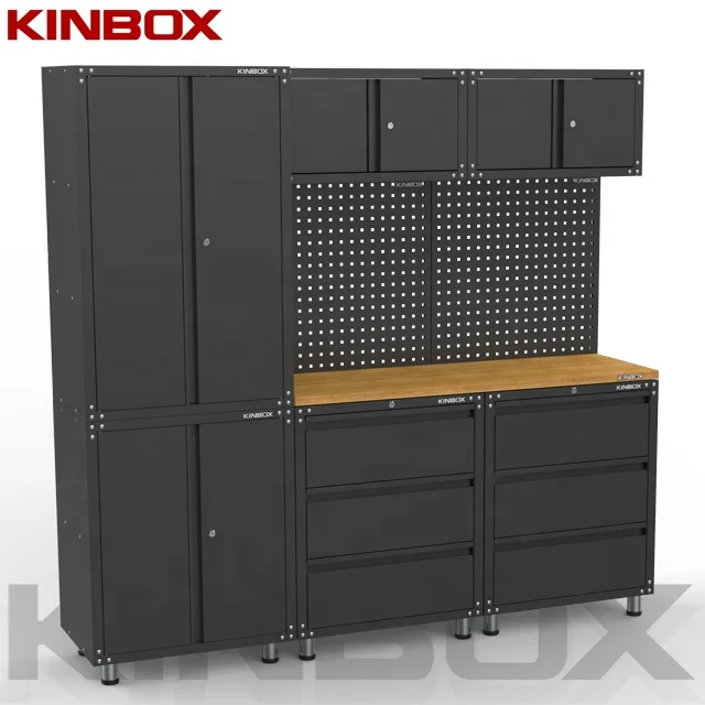 
Kinbox 9 Pieces Garage Cabinet Professional Quality tool Cabinet Manufactures 