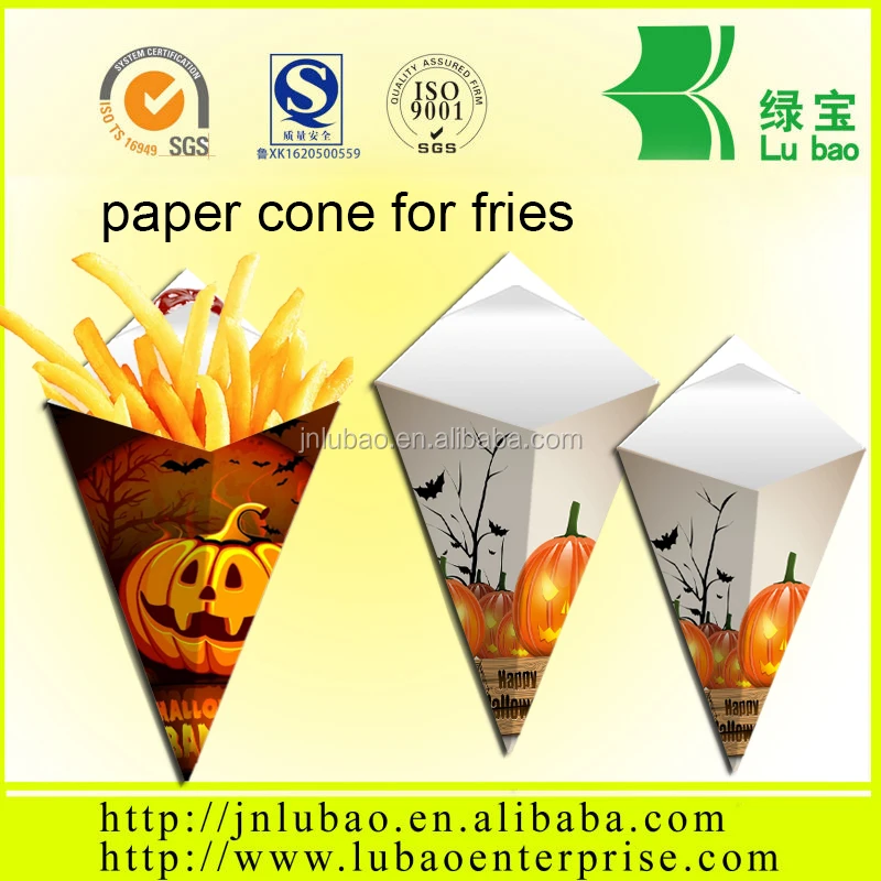 supplier paper cone for chips cone package
