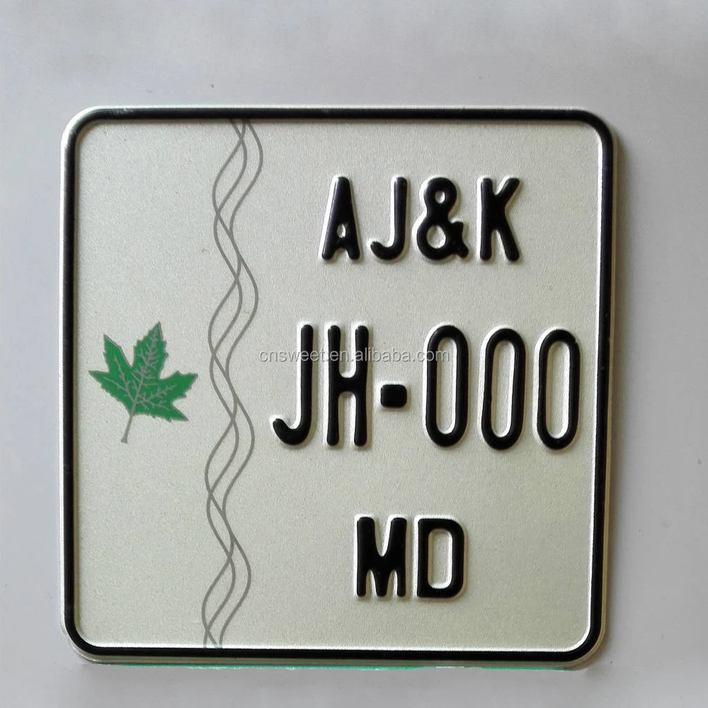 
YA031 advertising promotional blank reflective licence plate 