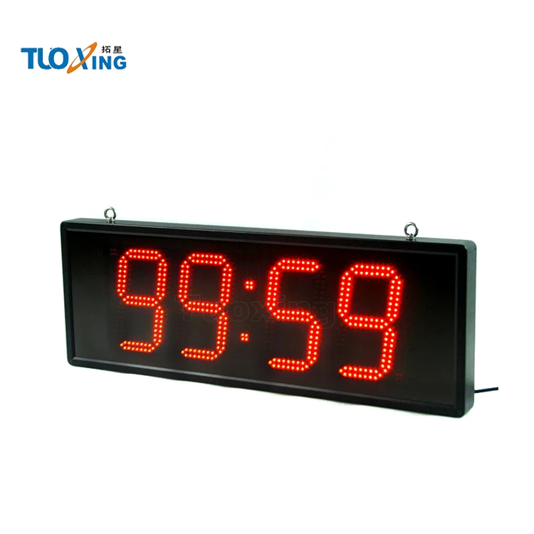 8 inch 4 digits LED indoor big wall clock