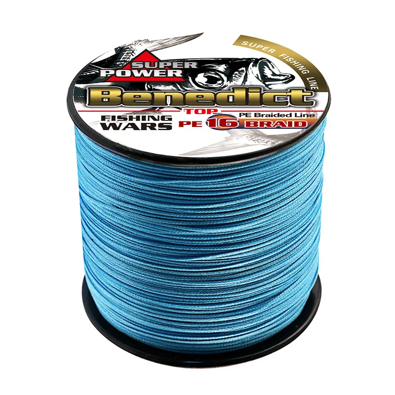 16 strands 1000 meters 0.16--2.00 mm 20 LB-500LB PE braided fishing line