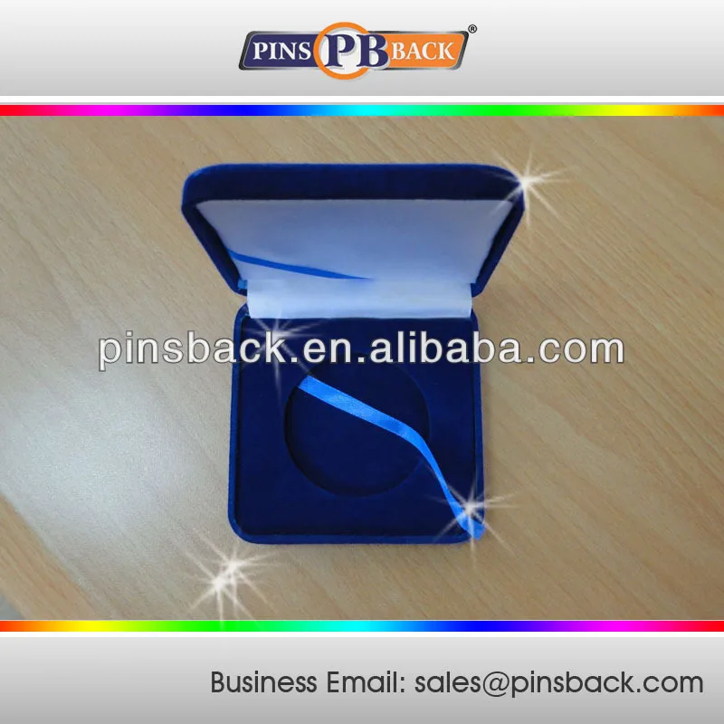 
velvet coins box coin box badge box for big Medal / Coins / lapel pins 
