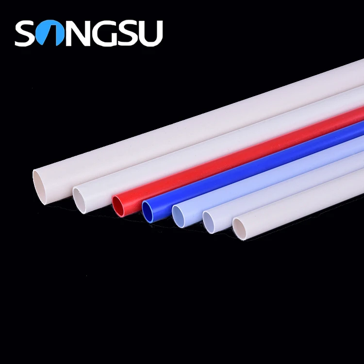 Ce Eco-Friendly High Pressure Extruding Electrical Pvc Rigid Conduit Pipe White 20Mm