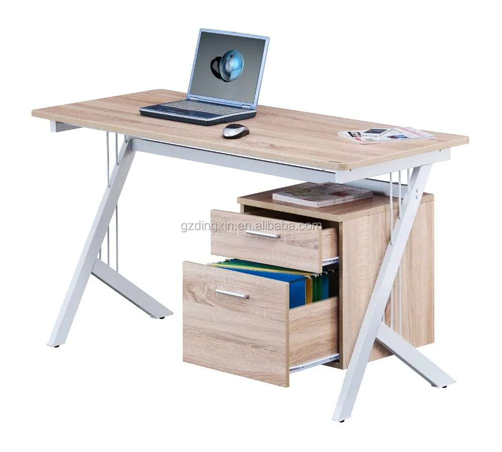 office desk computer pc table,modern computer desk amazon with A4 suspensions drawers