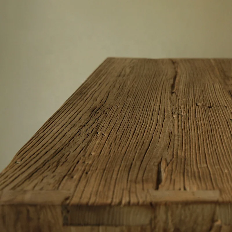 Chinese reclaimed rustic renewable storage furniture environmental-friendly recylcled wood simple 5-drawer cabinet