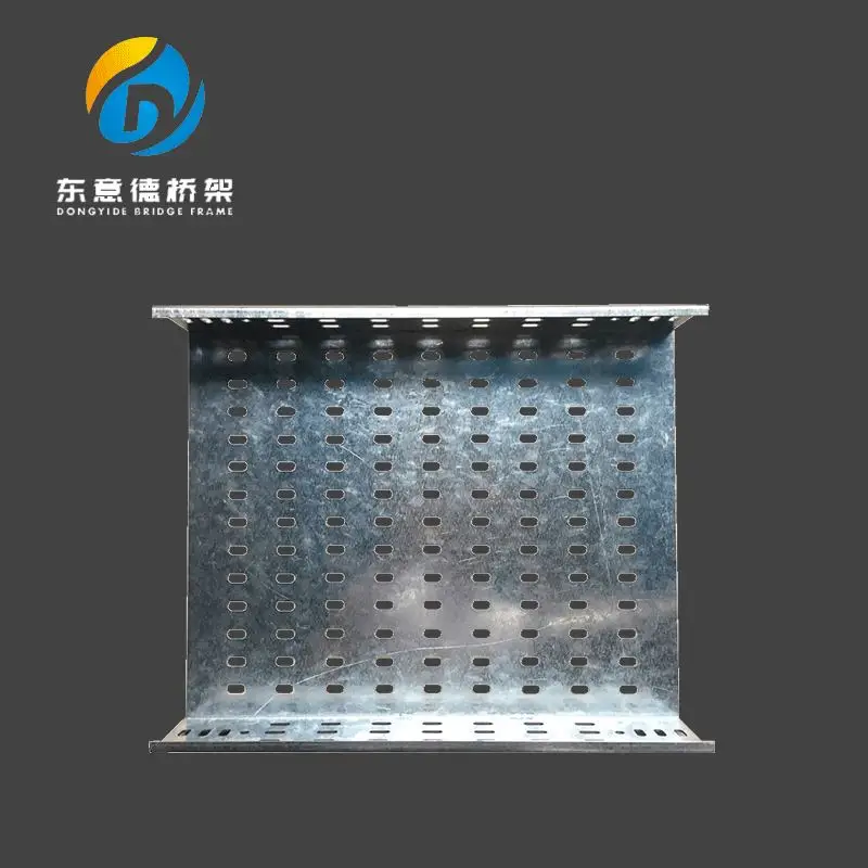 Поставщик Высокий надежный Горячий окунутый кабельный лоток Гальванизированный перфорированный