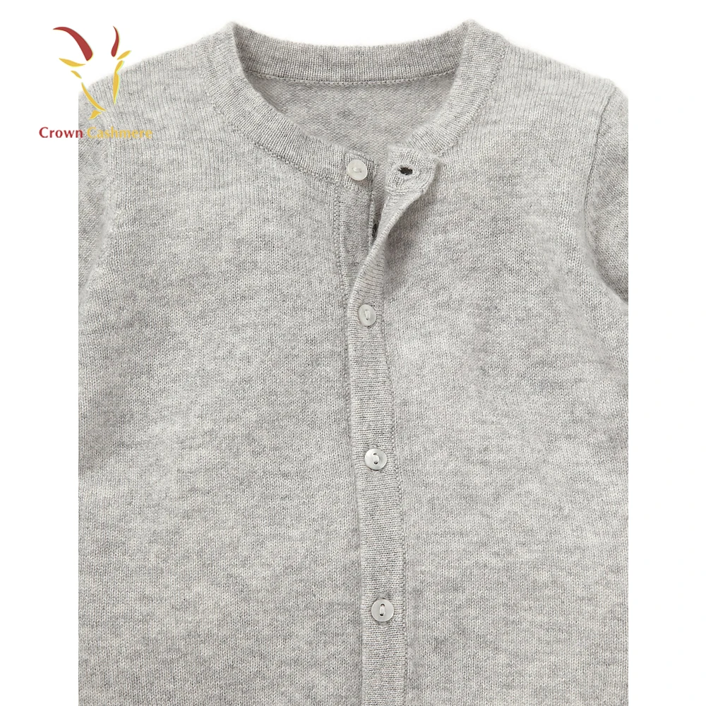 Baby Boy Cashmere Cardigan Sweater Plain Kids Cardigan
