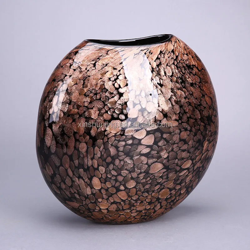 
Hand blown murano different shaped glass vase for home decoration 