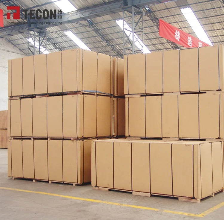 Formwork 18mm Film Faced Shuttering Plywood Used For Concrete Form Mold