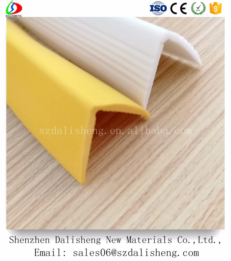 
Rubber Treads Stairs Nosing Strip PVC Safety Step 