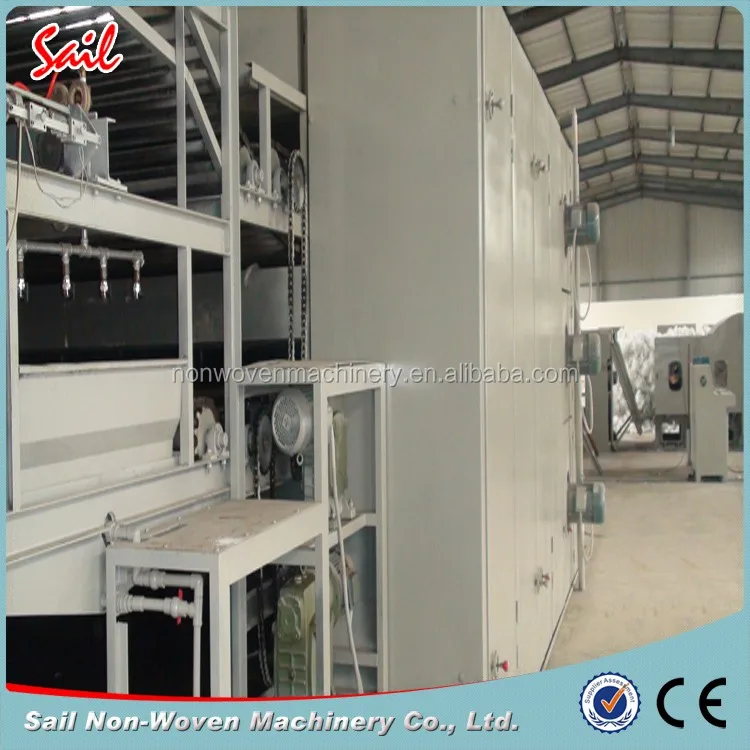Nonwoven coil mattress production line polyester fiber wadding production line