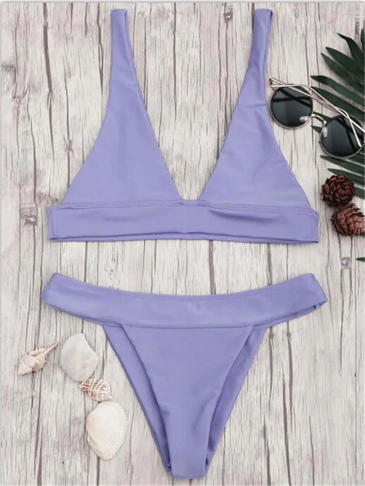 Cikini 2020 Bikini swimwear fashion Solid color  sexy brazilian bikini