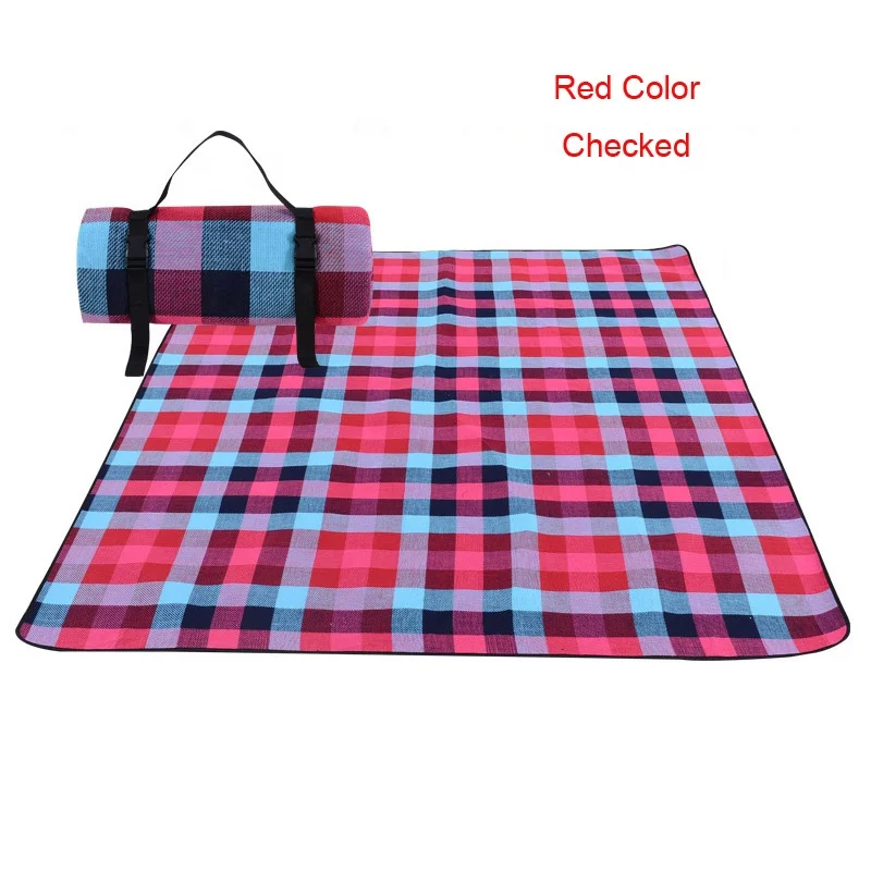 
Acrylic Checked Picnic Blanket Waterproof Beach Mat Camping Mat Picnic Mat Ground/Grass Sheet Hiking Travel Outdoor 