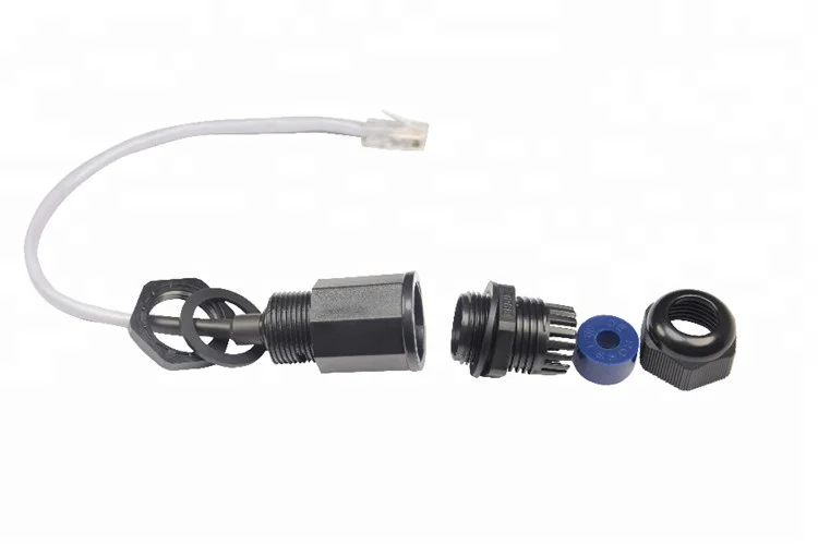 CAT 5e неэкранированный водонепроницаемый RJ45 M22 сетевой разъем