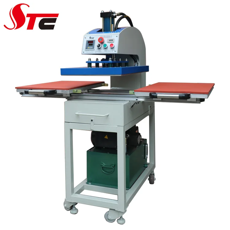 CE Certificate Oil Hydraulic Double Station  Semi Automatic Sublimation Heat Printing Machine 16*24 inch