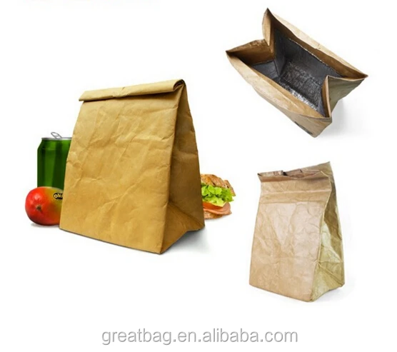 Custom insulated tyvek lunch cooler bag