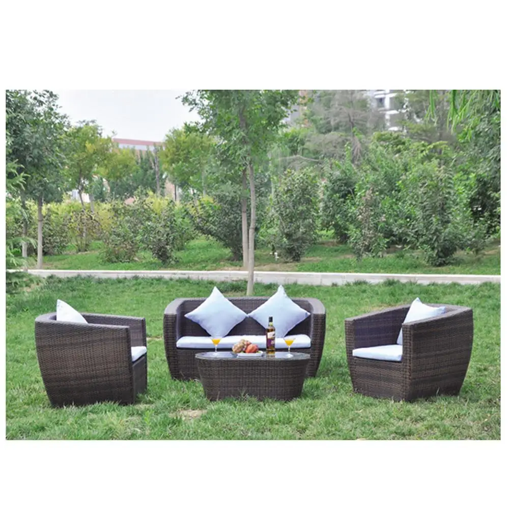 Горячая распродажа высокое качество отель Hilton лобби софа современный дизайн поли ротанга мебель для гостиниц