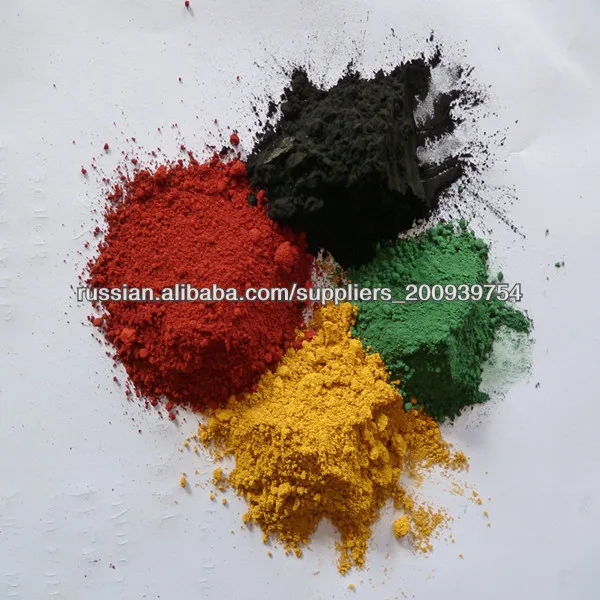 зеленый порошок оксида железа Fe2O3