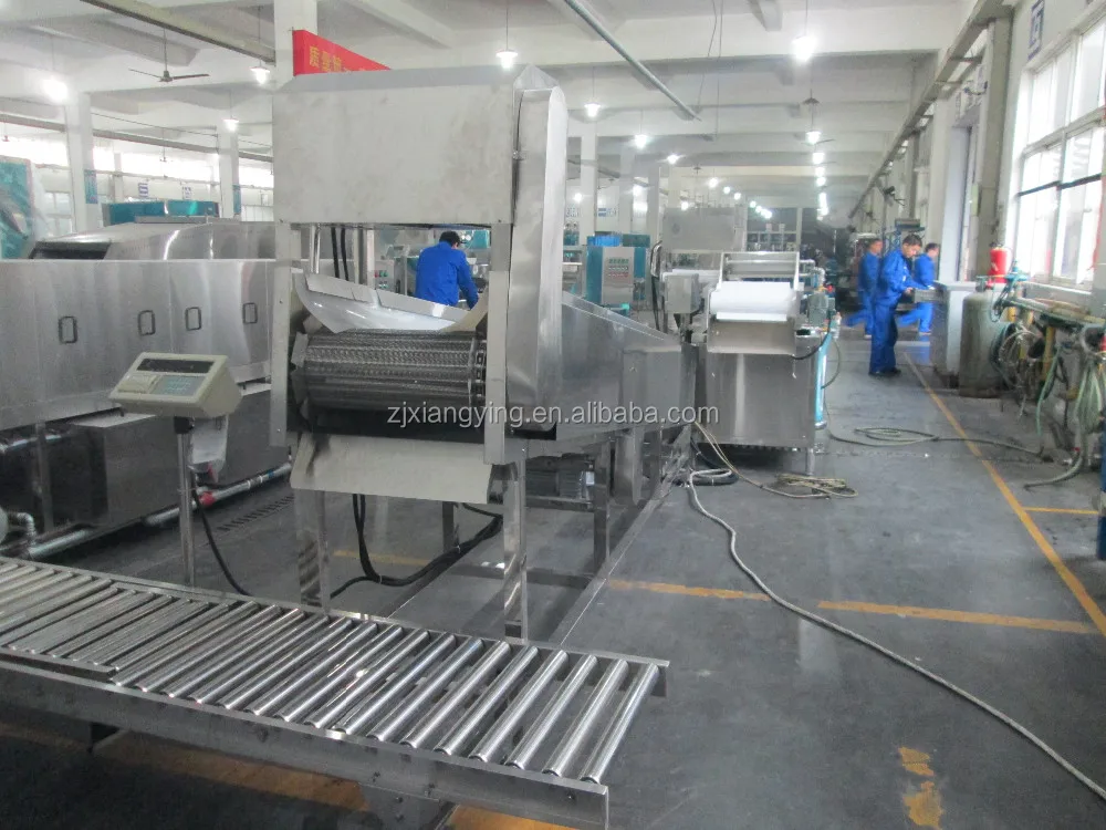 
XYXC-C11 Fast food kitchen machine vegetable fruit processing line checking washing cutting weighting pre-treating machineries 
