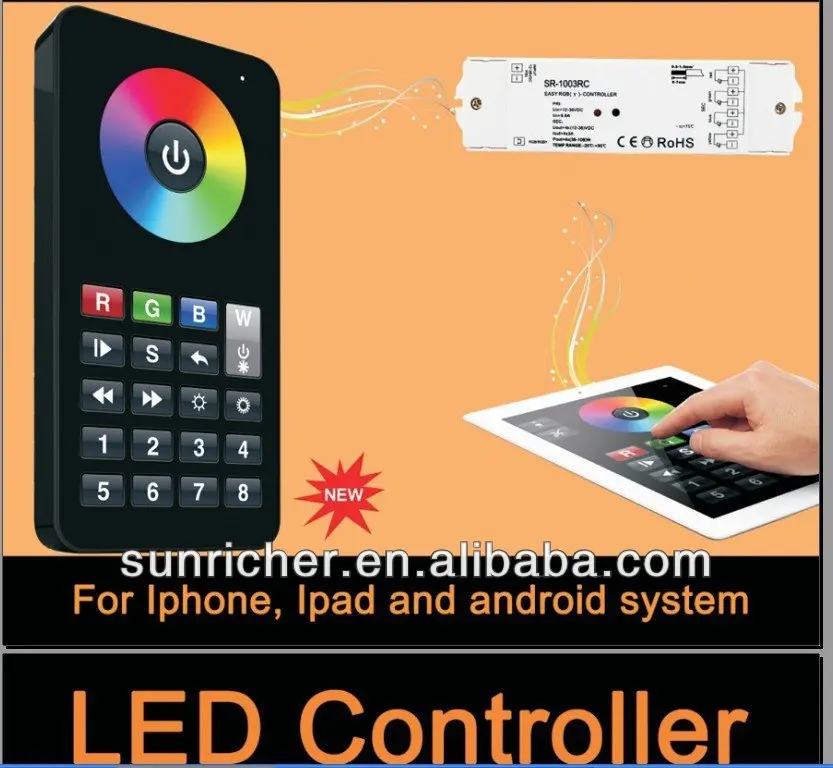 RGBW Wifi Controlled Light Switch for IOS &Android Smartphone