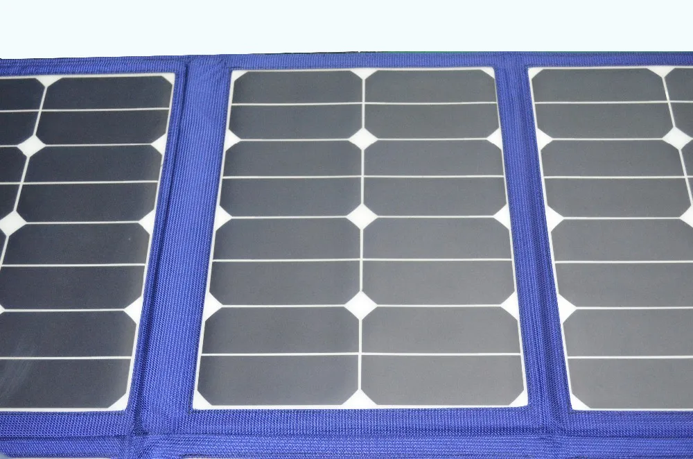 Folding Portable Solar Panel Charger for Portable Power Station and Car Battery, Solar charger kits with 20A Controller