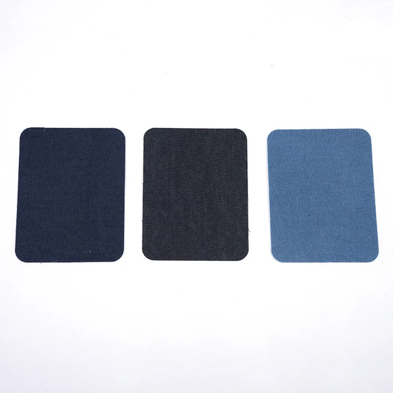 
Denim Patches Heat Transfers Iron On Sew On Repair Jeans Elbow Knee Back Patch For Clothes Stickers Decorative Appliques 