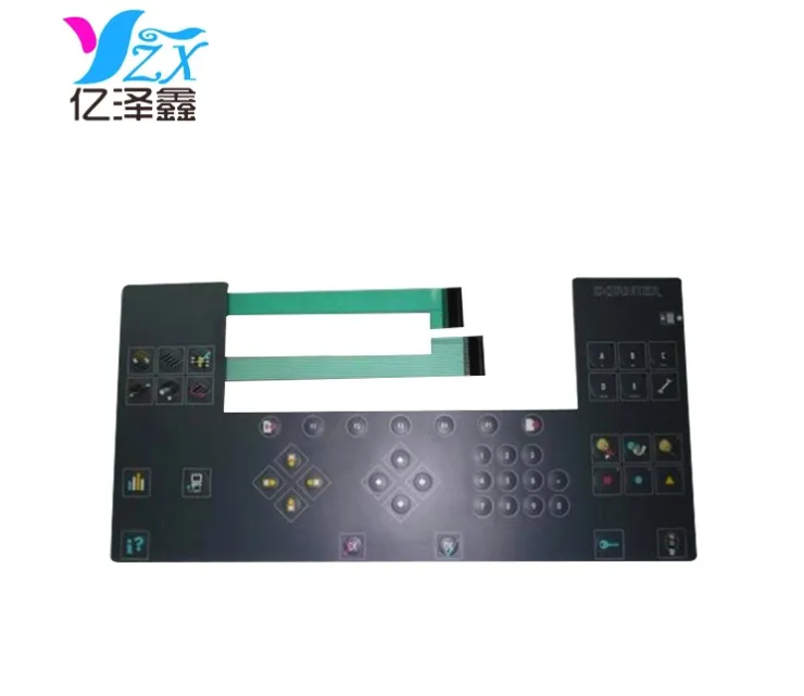 Original factory made economic OEM custom made waterproof  membrane switch with tactile metal dome switch