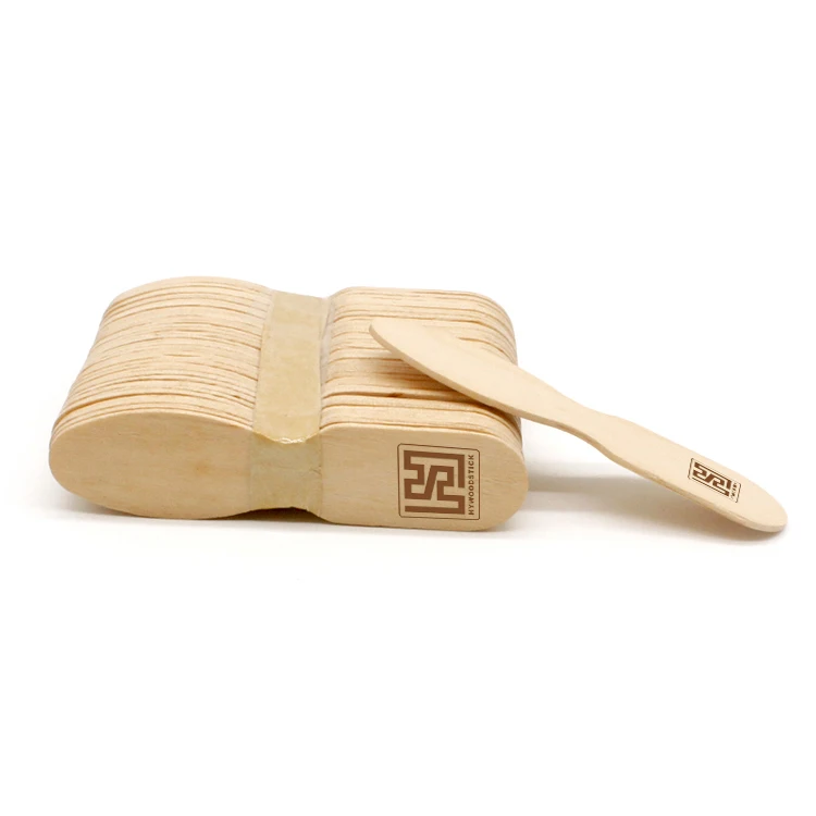 Food grade natural Factory Ice Cream Spoon Wooden Ice Cream Spoon & Stacks Wood Eco-friendly