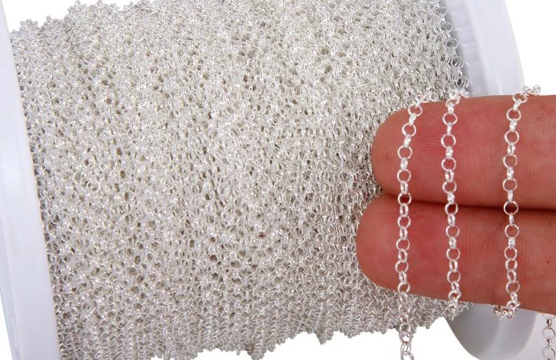 18k Yellow Gold Rolo Chain Necklace Dubai New Gold Chain Design For Men