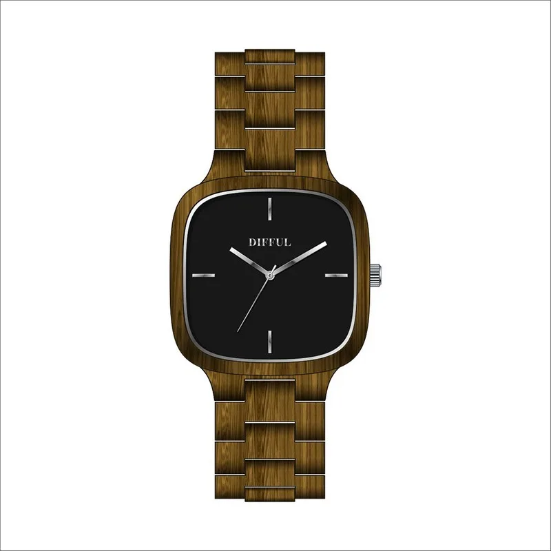 Luxury newest design quartz bamboo wood watch