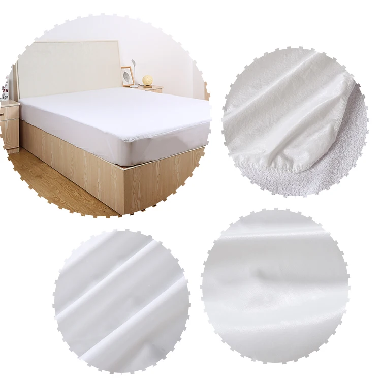
100% Cotton Quilted Bed Topper Hotel Mattress Topper Waterproof Terry Mattress Pad Breathable Mattress Cover Woven OEM Adults 20 