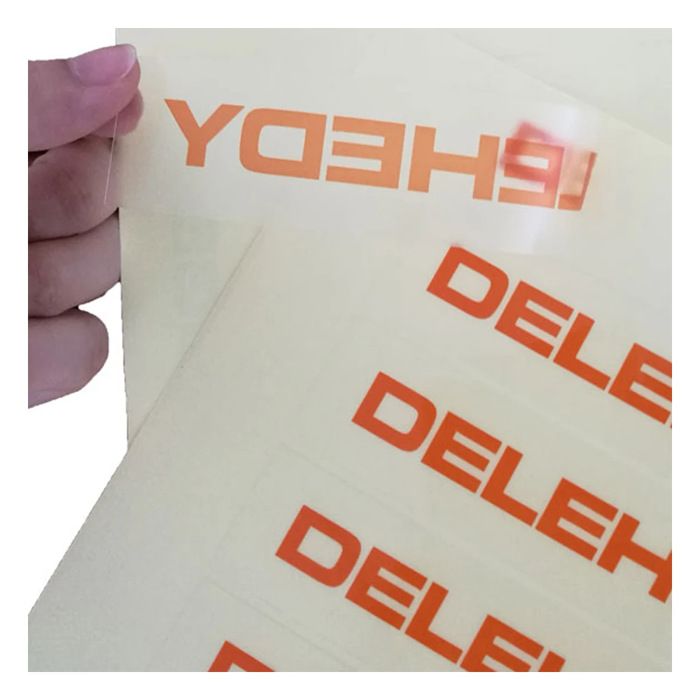 Пользовательские печати клей ПВХ логотип наклейки этикетки поставщика для