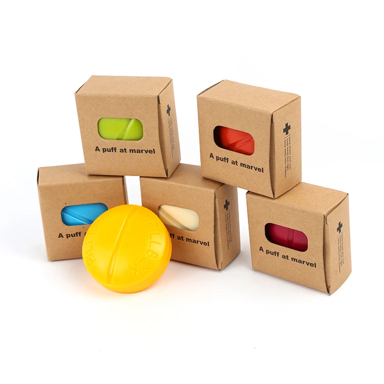 Directly sale multi-color handiness one day traveling pill box