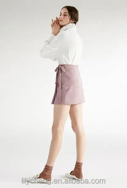 Hot sell plus size 8XL custom wholesale women ladies girls mini skirt suede skirts bandage skirts