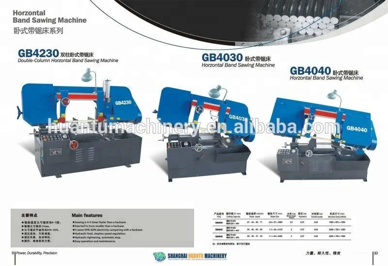 Dual Column Horizontal Band Saw Machine for Metal Cutting