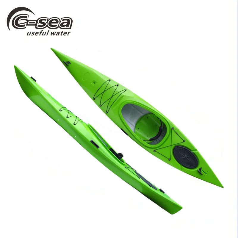 3 слоя Одиночная морская пластиковая океанская байдарка с руль для арендного бизнеса