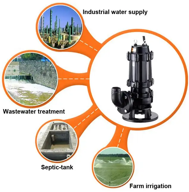 WQ submersible dewatering sludge transfer pumps portable sewage pump