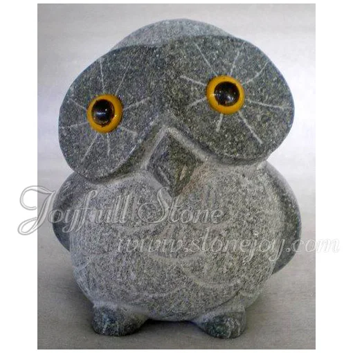 
Granite Stone Owl Animal Crafts Carving 