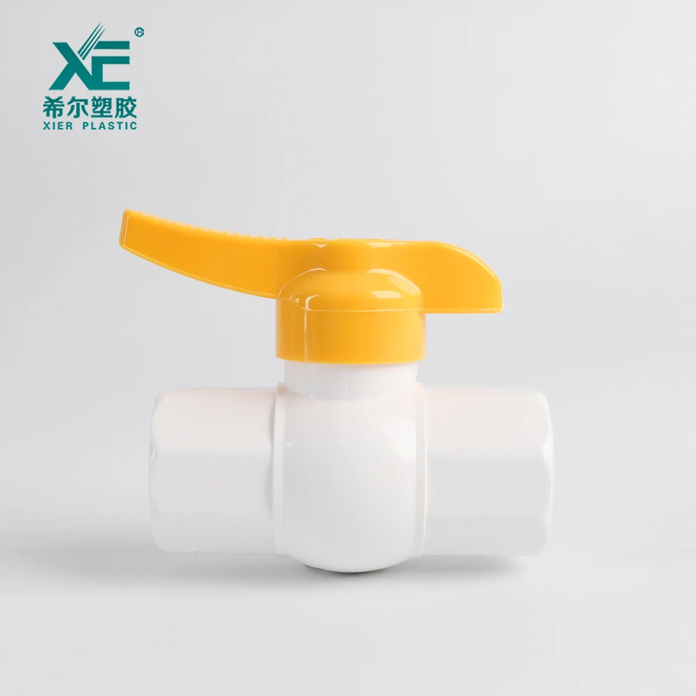 Wholesale durable useful custom plastic good pvc  white ball valve small