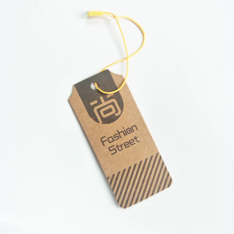 Garment Accessories Fashion Hang Tags Custom Recycled Clothing Hangtags For Clothing, Eco Friendly Kraft Paper Labels For Cloth