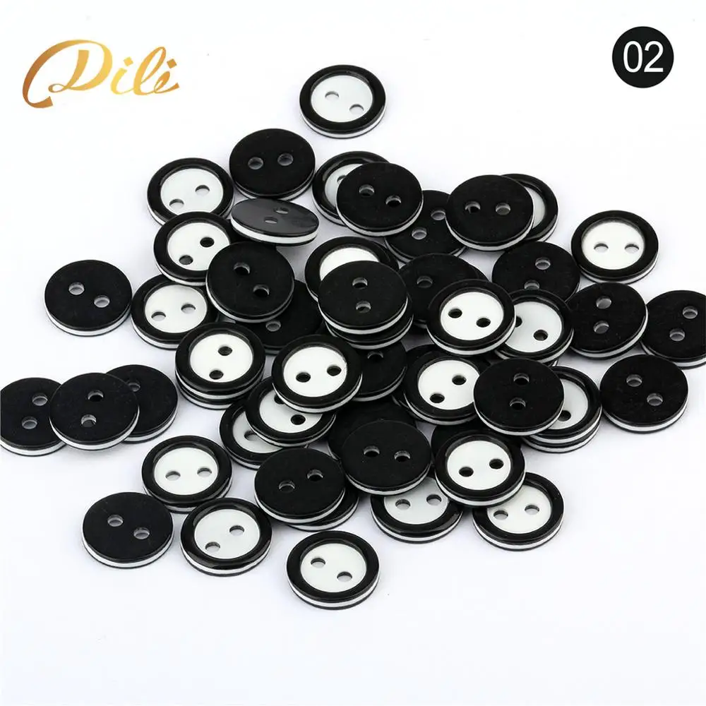 10mm Diameter Resin Button Two Holes Buttons for Shirt  button with logo