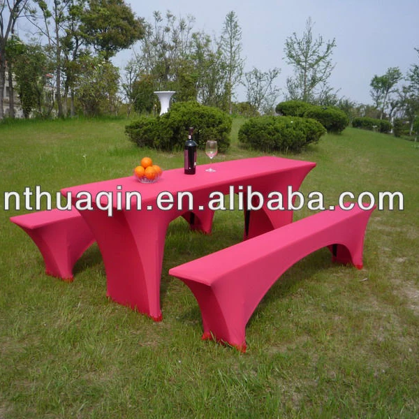 Cheap Spandex Beer Table Cover Stretch Beer Bench Cover Elastic Beer Garden Sets for Outdoor Party