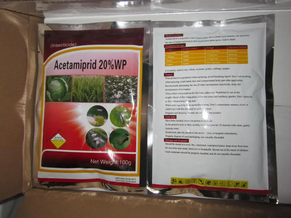 
Pesticide insecticide Acetamiprid 20%SL, 20%SP, 25%WP, 70%WDG 